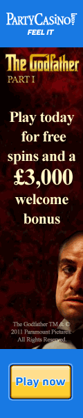 Its Gang time, play the new Godfather slot game at Party Casino now!